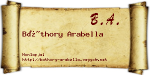 Báthory Arabella névjegykártya
